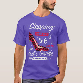 Ich gehe in meinen 56. Geburtstag mit Gottes Gnade T-Shirt