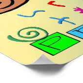 Ich gehe ins Vorschule-Poster Poster (Ecke)