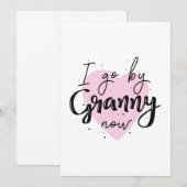 Ich gehe jetzt Granny Dankeskarte (Vorne/Hinten)