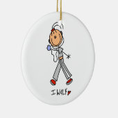 Ich gehe keramikornament (Rechts)