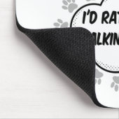 Ich gehe lieber zu meinem Hund Mousepad (Ecke)