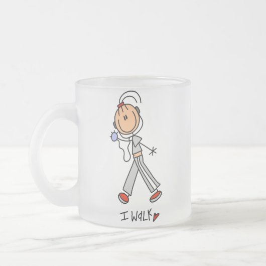 Ich gehe mattglastasse (Links)