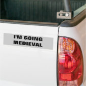Ich gehe mittelalterlich autoaufkleber (Auf Lkw)