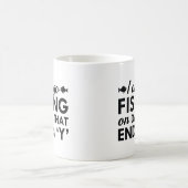 Ich gehe nur angeln kaffeetasse (Mittel)