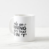 Ich gehe nur laufen kaffeetasse (Vorderseite Links)