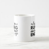 Ich gehe nur laufen kaffeetasse (Mittel)