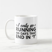 Ich gehe nur laufen kaffeetasse (Links)