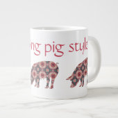 Ich gehe Schweinestyle Jumbo-Tasse (Vorderseite Rechts)