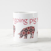 Ich gehe Schweinestyle Jumbo-Tasse (Vorderseite)