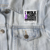 Ich gehe wegen Alzheimer's Disease Awareness Button (Beispiel)