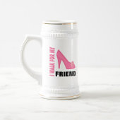 Ich gehe zu Fuß für meinen Freund Bierglas (Links)