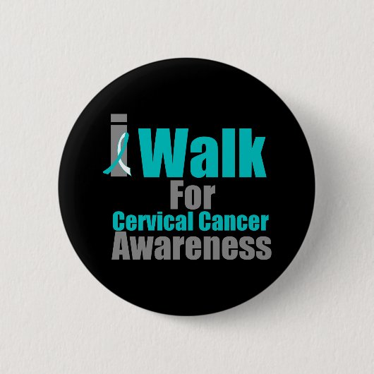 Ich gehe zu Fuß um das Bewusstsein für Gebärmutter Button (Vorderseite)