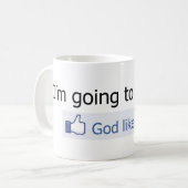 Ich gehe zum Himmel Kaffeetasse (Vorderseite Links)