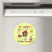 Ich gehe zum Kindergarten Magnet (In Situ (Geschirrspüler))