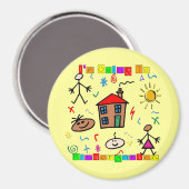 Ich gehe zum Kindergarten Magnet (Vorderseite/Rückseite)