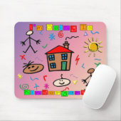 Ich gehe zum Kindergarten Mousepad (Mit Mouse)