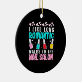 Ich gehe zum Nagelstudio Keramik Ornament (Rechts)