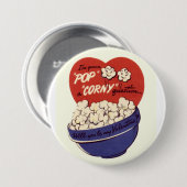 Ich gehe zum Pop ein blöder Fragevalentine-Knopf Button (Vorne & Hinten)