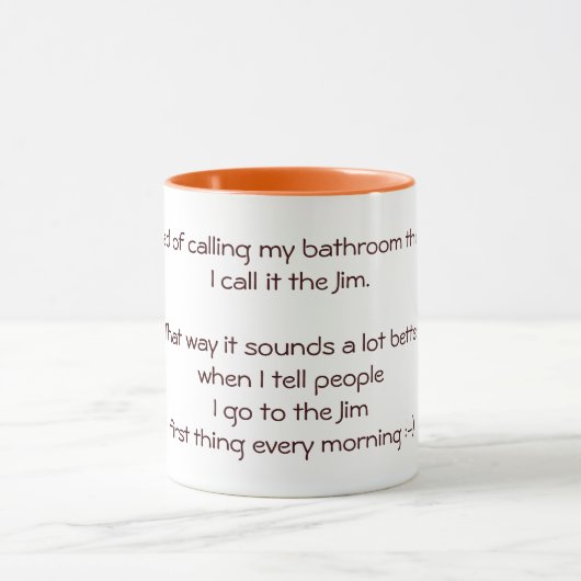 Ich gehe zur Jim Funny Quote Joke Tea Coffee Tasse (Zentrum)
