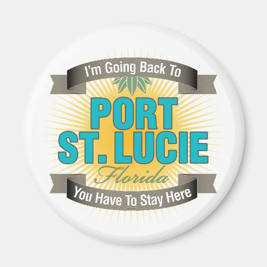 Ich gehe zurück nach Port St. Lucie Magnet (Vorne)