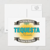 Ich gehe zurück nach (Tequesta) Postkarte (Vorne/Hinten)