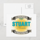 Ich gehe zurück zum Stuart Postkarte (Vorne/Hinten)