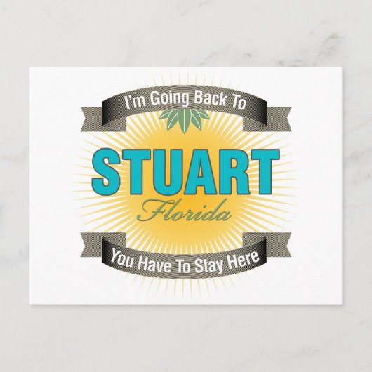 Ich gehe zurück zum Stuart Postkarte (Vorderseite)