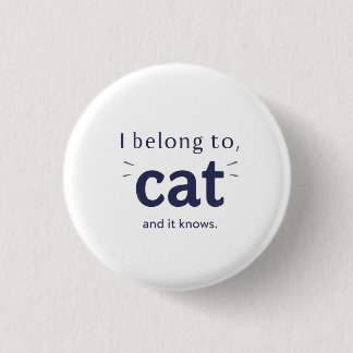 Ich gehöre der Katze Button