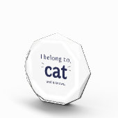 Ich gehöre der Katze Fotoblock (Rechts)