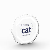 Ich gehöre der Katze Fotoblock (Links)