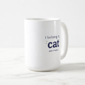 Ich gehöre der Katze Kaffeetasse (VorderseiteRechts)