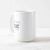 Ich gehöre der Katze Kaffeetasse (Vorderseite Links)