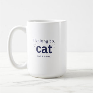 Ich gehöre der Katze Kaffeetasse