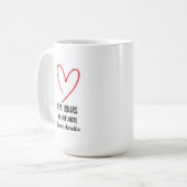 Ich gehöre Dir - Keine Rückerstattung Valentinstag Kaffeetasse (Vorderseite Links)