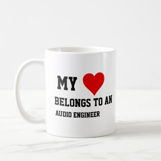 Ich gehöre einem Audio-Engineer an Kaffeetasse (Links)