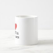 Ich gehöre einem Lacrosse Player an Kaffeetasse (Mittel)