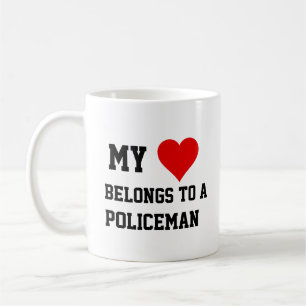 Ich gehöre einem Polizisten an Kaffeetasse