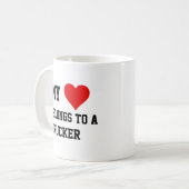 Ich gehöre einer LKW-Tasse an Kaffeetasse (Vorderseite Links)