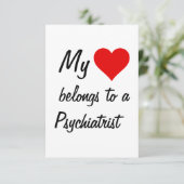 Ich gehöre einer Psychiatriserkarte an Karte (Stehend Vorderseite)