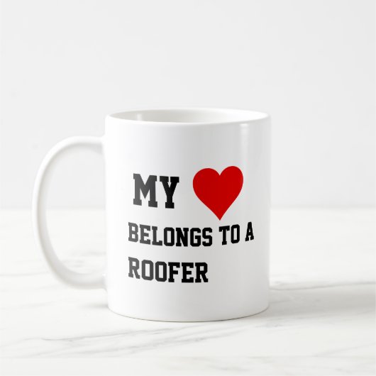 Ich gehöre einer Roofer-Tasse an Kaffeetasse (Links)