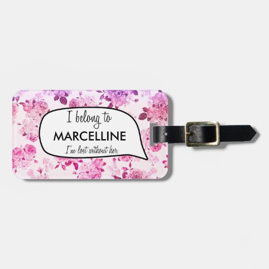 Ich gehöre gepäckanhänger (Vorderseite horizontal)