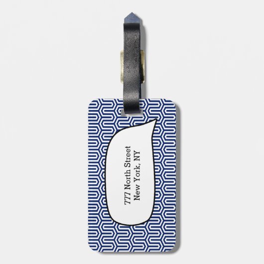 Ich gehöre gepäckanhänger (Rückseite vertikal)