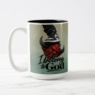 Ich gehöre Gott Zweifarbige Tasse
