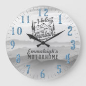 Ich gehöre in den Gebirgszügen Große Wanduhr (Vorderseite)