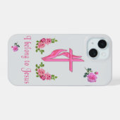 Ich gehöre Jesus iPhone 15 Hülle (Rückseite (Horizontal))