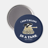 Ich gehöre nicht an einen Tank Magnet (Vorderseite/Rückseite)