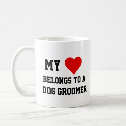 Ich gehöre zu einem Hundehändler Kaffeetasse (Links)