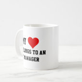 Ich gehöre zu einem IT-Manager Kaffeetasse (Vorderseite Links)