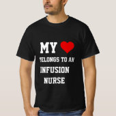 Ich gehöre zu einem T - Shirt der Infusionskrankhe (Vorderseite)