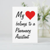 Ich gehöre zu einer Apothekenkarte Karte (Stehend Vorderseite)